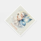 Magic Small Fairy Silhouette Kindergeburtstag Serviette (Ecke)