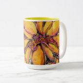 "Magic" Sonnenblume 15oz Zwei-Tonen-Tasse Zweifarbige Tasse (VorderseiteRechts)