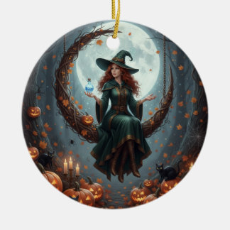 Magic Sorcery Halloween Familie Keramik Ornament