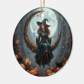 Magic Sorcery Halloween Familie Keramik Ornament (Links)