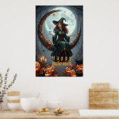 Magic Sorcery Halloween Familie Poster (Küche)