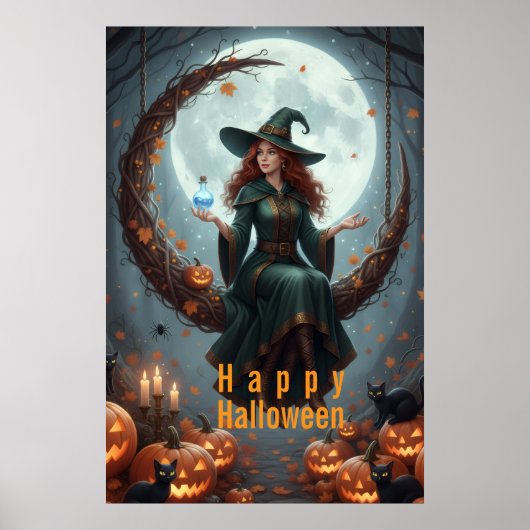Magic Sorcery Halloween Familie Poster (Vorne)