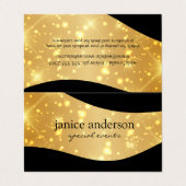 Magic Sparkle Visitenkarten (Außenseite Aufgefaltet)