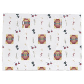 Magic Spell Books Witchcraft Kids Birthday Große Geschenktüte (Rückseite)