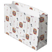 Magic Spell Books Witchcraft Kids Birthday Große Geschenktüte (Rückseite Schrägansicht)