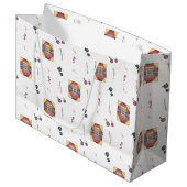 Magic Spell Books Witchcraft Kids Birthday Große Geschenktüte (Vorderseite Schrägansicht)