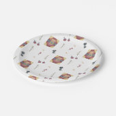 Magic Spell Books Witchcraft Kids Birthday Pappteller (Schrägansicht)