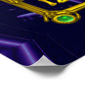 MAGIC SQUARE 33,Blue Lila Poster (Ecke)