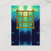 MAGIC SQUARE 33, Blue Turquase Visitenkarte (Rückseite)