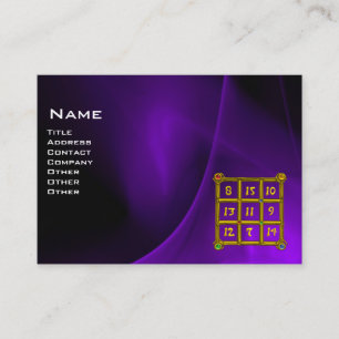 MAGIC SQUARE 33 , Lila Black Visitenkarte