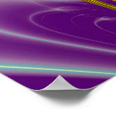 MAGIC SQUARE 33 , Lila blau Poster (Ecke)