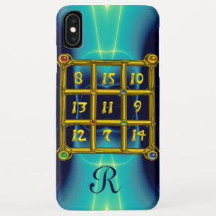 MAGIC SQUARE 33 MONOGRAM Aquamarin, Aqua Blue Türk Case-Mate iPhone Hülle