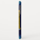 MAGIC SQUARE 33 MONOGRAM Aquamarin, Aqua Blue Türk Case-Mate iPhone Hülle (Hinten/Links)