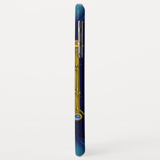 MAGIC SQUARE 33 MONOGRAM Aquamarin, Aqua Blue Türk Case-Mate iPhone Hülle (Hinten/Links)