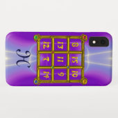 MAGIC SQUARE 33 MONOGRAM Pink Lilac, Lila Case-Mate iPhone Hülle (Rückseite (Horizontal))