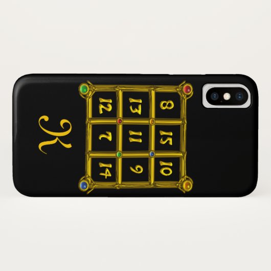 MAGIC SQUARE 33 MONOGRAMM Black Case-Mate iPhone Hülle (Rückseite (Horizontal))