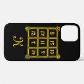 MAGIC SQUARE 33 MONOGRAMM Black Case-Mate iPhone Hülle (Rückseite (Horizontal))