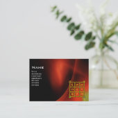 MAGIC SQUARE 33 , Rot-Grün-Schwarz Visitenkarte (Stehend Vorderseite)