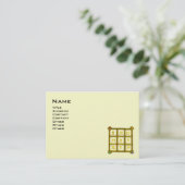 MAGIC SQUARE 33, Schwarz und Elfenbein Visitenkarte (Stehend Vorderseite)