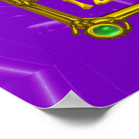 MAGIC SQUARE 33 , Violett Lila Poster (Ecke)