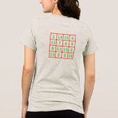 Magic Square Women's T-Shirt Tri-Blend Shirt (Rückseite)