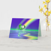 Magic St. Patrick's Day Heart Karte (Gelbe Blume)