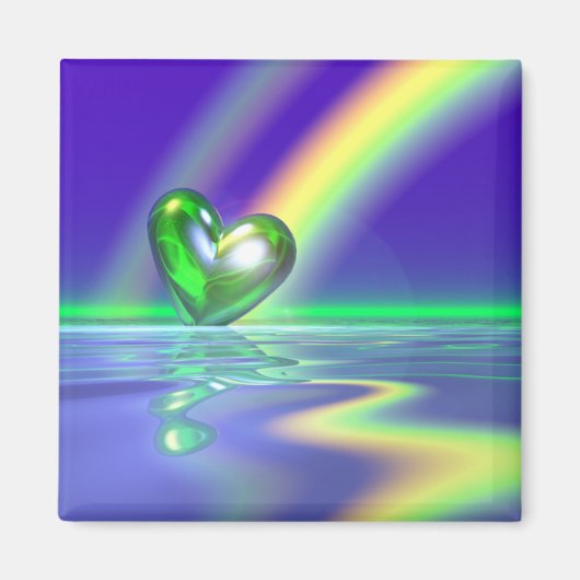 Magic St. Patrick's Day Heart Magnet (Vorne)