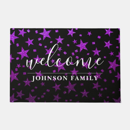 Magic Star Galaxy Glitzer Lehrerin Klassenzimmer S Fußmatte (Vorderseite)