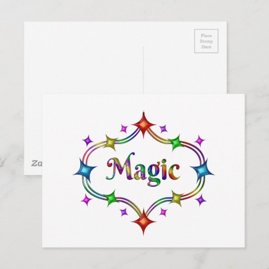 Magic Stars Postkarte (Vorne/Hinten)