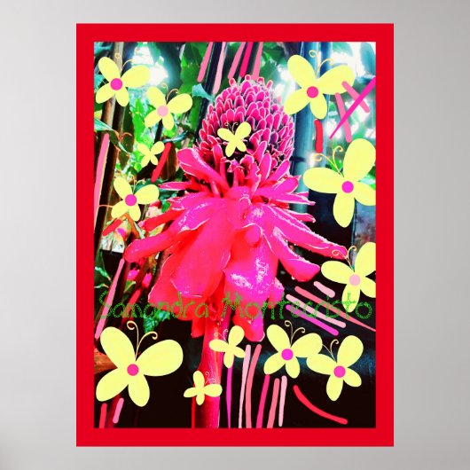 Magic Strawberry Blume Poster (Vorne)