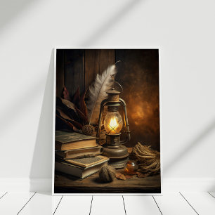 Magic Studies Wall Art - Vintage Candlelit Magie Poster