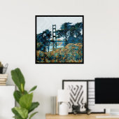 Magic Sunset Bridge Blue_orange Poster (Heimbüro)