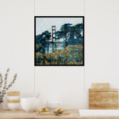 Magic Sunset Bridge Blue_orange Poster (Küche)