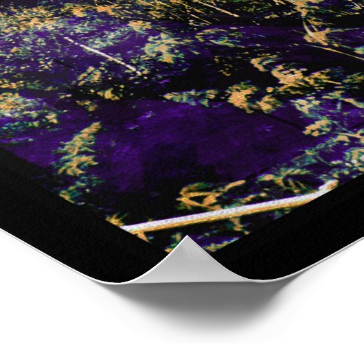 Magic Sunset Bridge lila_lamon Poster (Ecke)