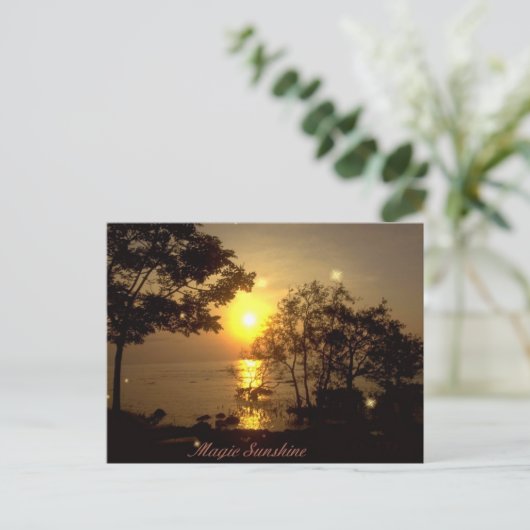 Magic Sunshine Postcard Postkarte (Stehend Vorderseite)