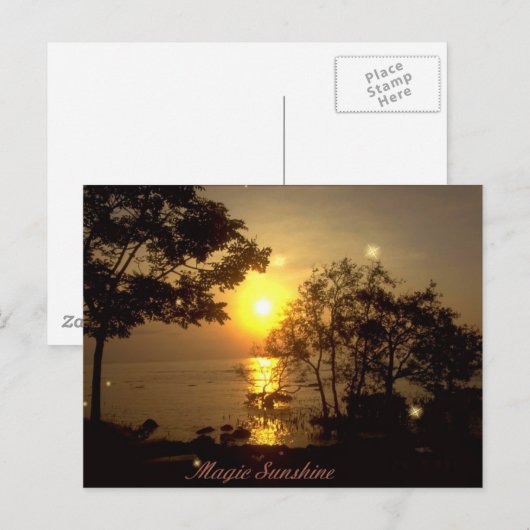 Magic Sunshine Postcard Postkarte (Vorne/Hinten)