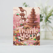 Magic Sweet Chocolate danke Karte (Stehend Vorderseite)