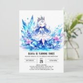 Magic Sweet Princess Birthday Einladung (Stehend Vorderseite)