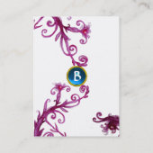 MAGIC SWIRL MONOGRAM Saphir Visitenkarte (Rückseite)