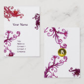 MAGIC SWIRL MONOGRAM topaz Visitenkarte (Vorne/Hinten)