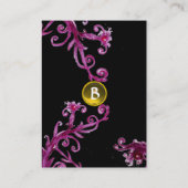 MAGIC SWIRL MONOGRAM topaz Visitenkarte (Rückseite)