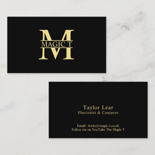 Magic T Visitenkarte (Vorne/Hinten)