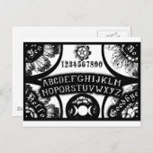 Magic Talking Occult Board Design Postkarte (Vorne/Hinten)