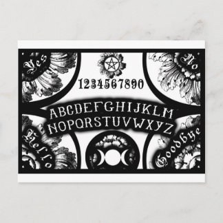 Magic Talking Occult Board Design Postkarte