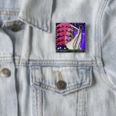 MAGIC THE SPRING hell rot lila blau Button (Beispiel)