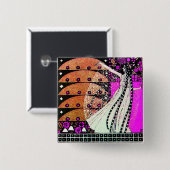 MAGIC THE SPRING hell violett schwarz braun Button (Vorne & Hinten)