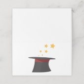 Magic Top Hat Platzkarte (Außenseite Aufgefaltet)
