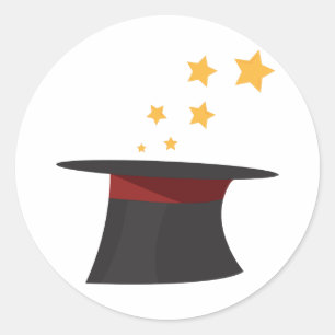 Magic Top Hat Runder Aufkleber