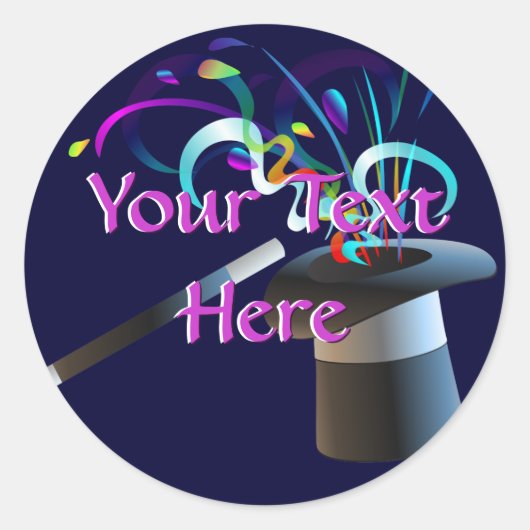 Magic Top Hat Stickers (Vorderseite)