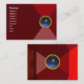 MAGIC TOPAZ , leuchtend leuchtend rosa blau Visitenkarte (Vorne/Hinten)